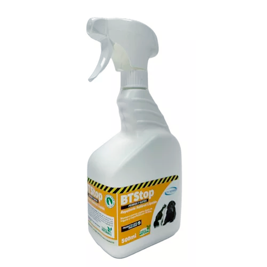BTSTOP SPRAY PERROS Y GATOS LIQUIDO 500CC